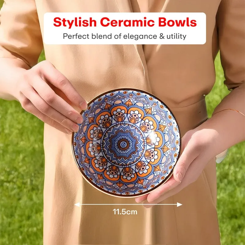 Rioware KalaServe Ceramic Snack Bowls (250 mL Each) - Set Of Four media 8