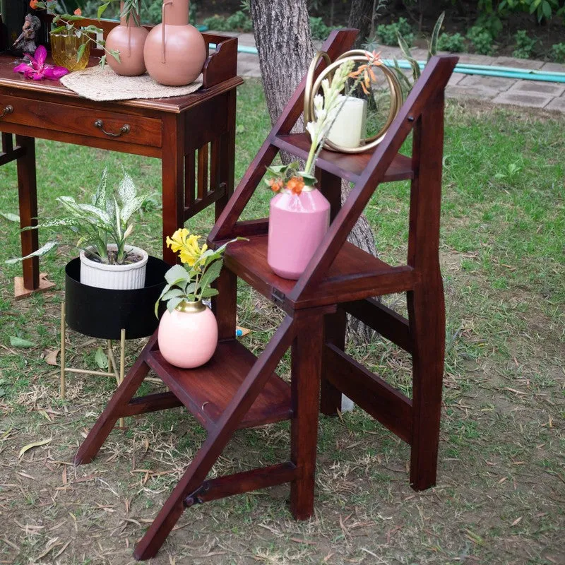 Stepwood Wooden Chair Cum Ladder media 6