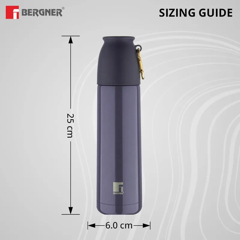 Bergner Walking Thermosteel Hot and Cold Flask (Grey) -500 mL media 7