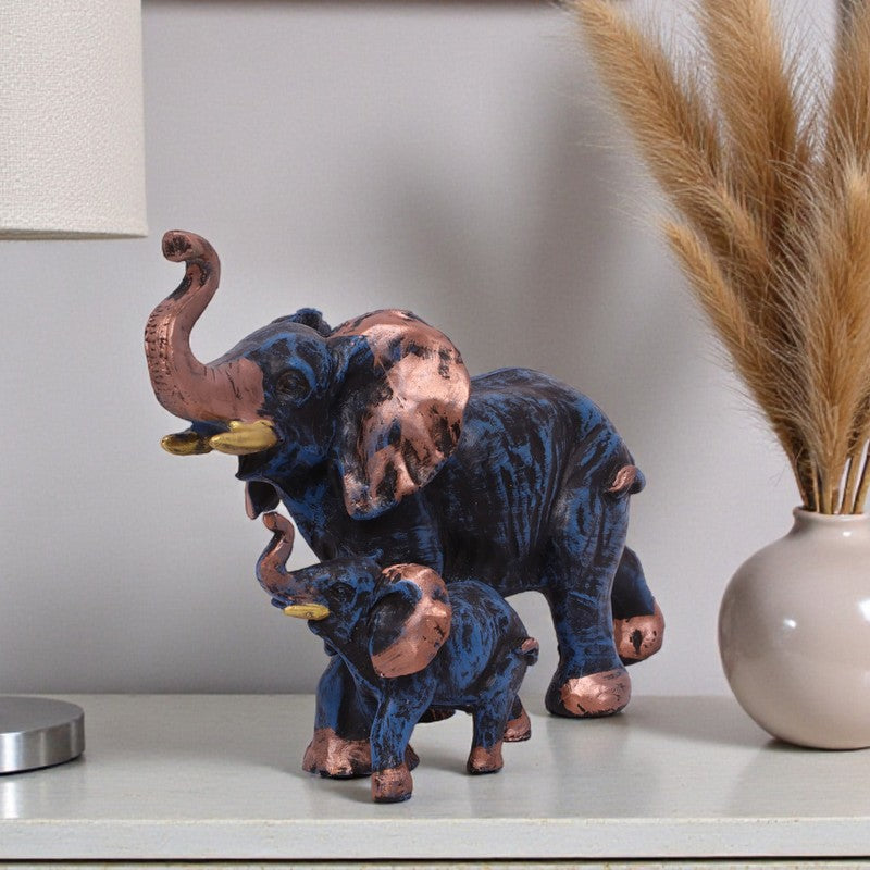 Nurturing Giants Elephant Polyresin Showpiece