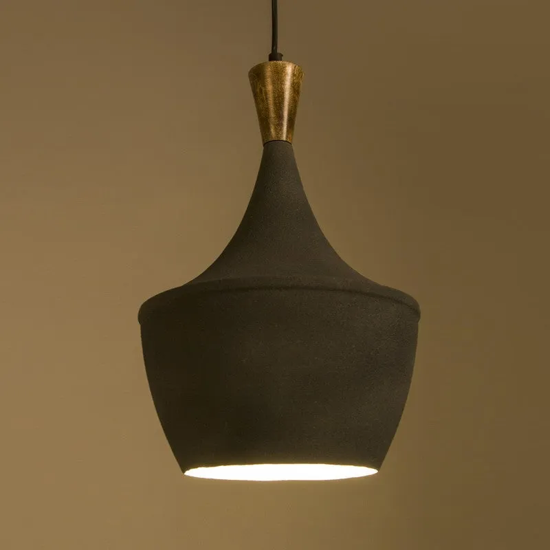 Orange Tree Gris Mango Wood Ceiling Lamp media 1