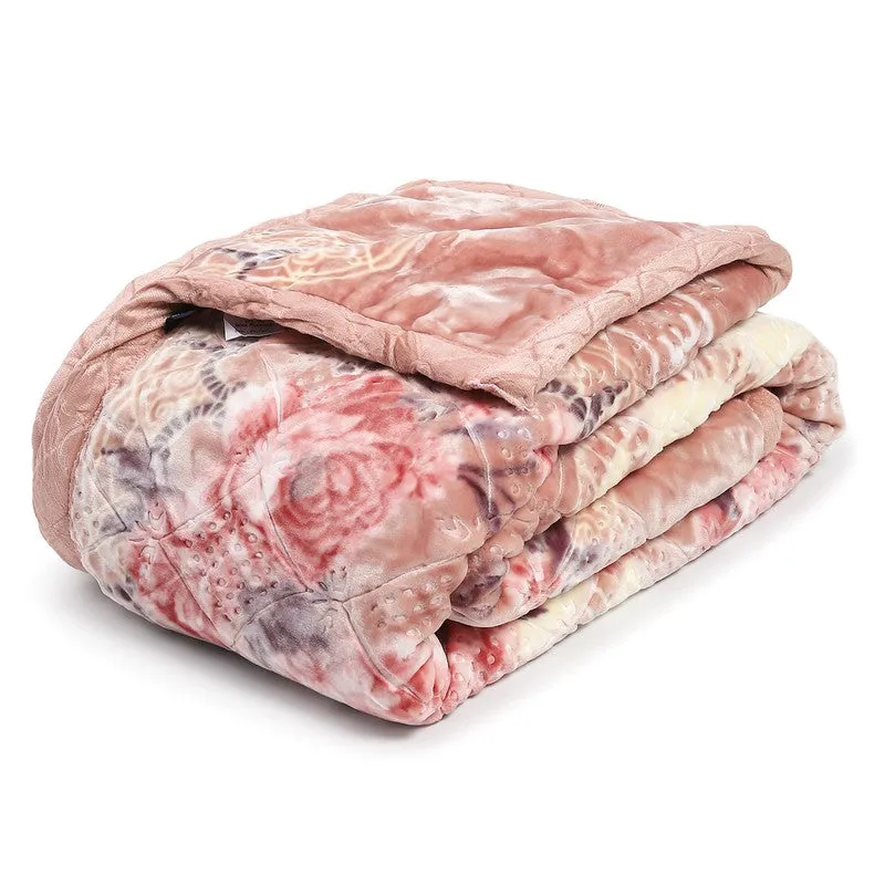 Monte Carlo Blush Blossom Blanket (Pink) - 1000 GSM media 6