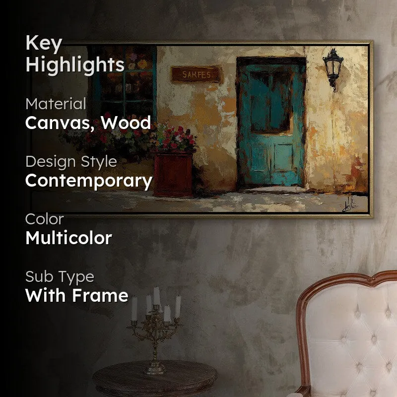 Maison Canvas Wall Painting With Frame media 2