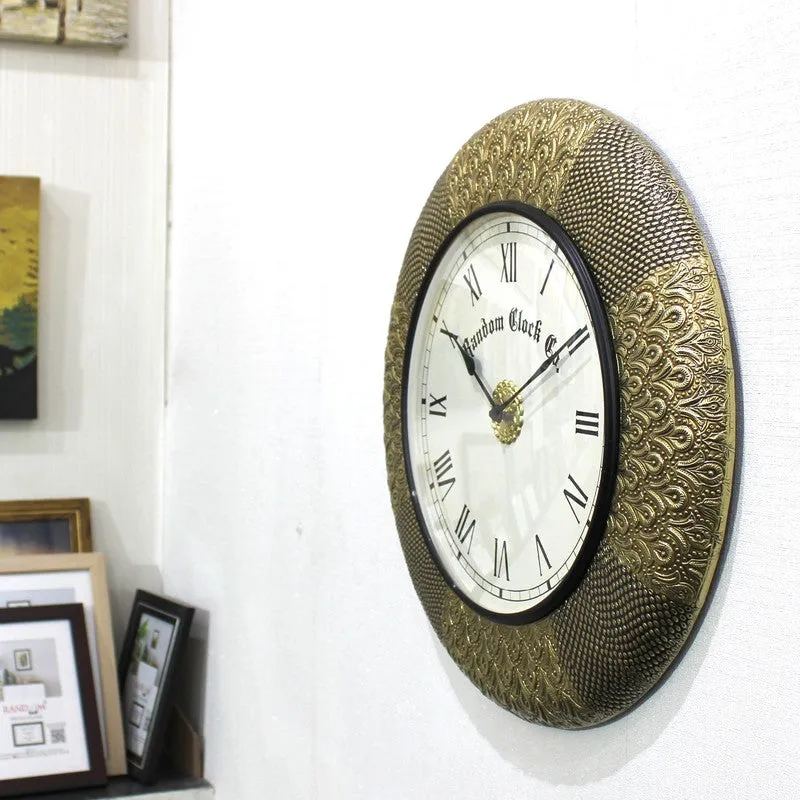 Zenvix Brass Analog Wall Clock media 5