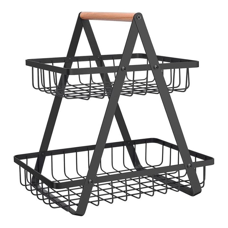 Fresh 2 Tier Metal Fruit Basket media 7