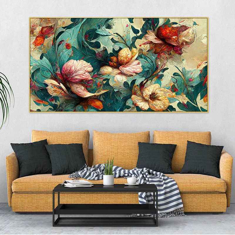 Carnation Glamour Floral Canvas Wall Painting media 1