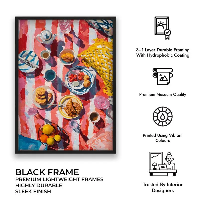Sunny Spread Canvas Wall Painting - Black Frame media 9