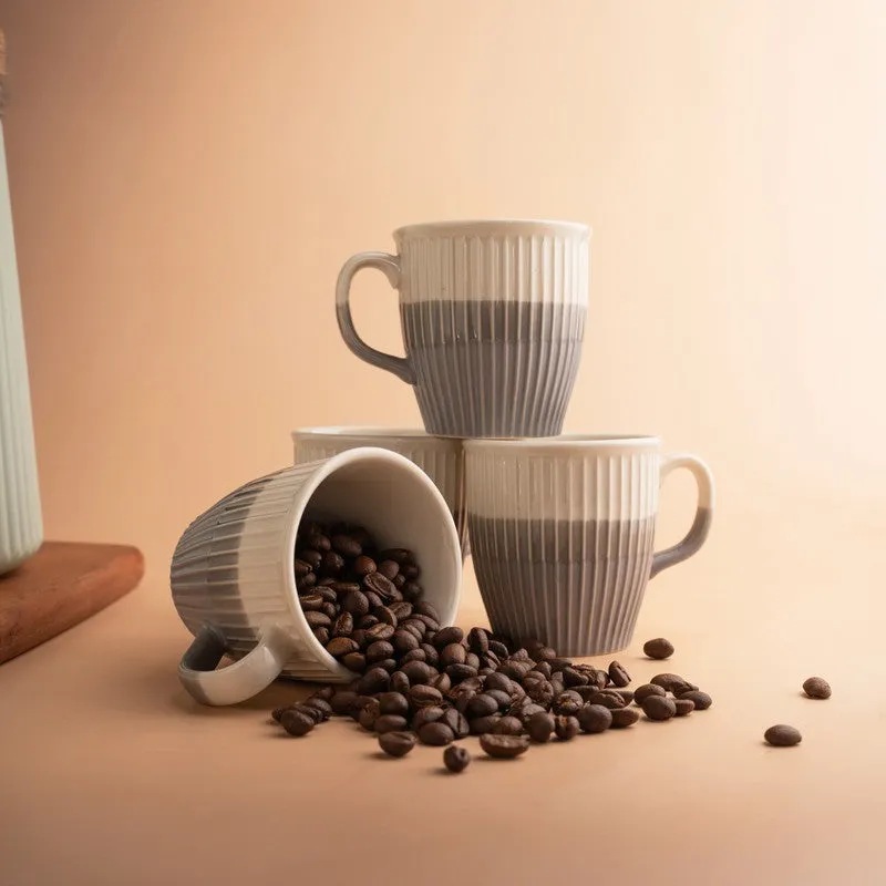Seraphine Porcelain Tea Cup (180 mL Each,Black) - Set Of Six media 3