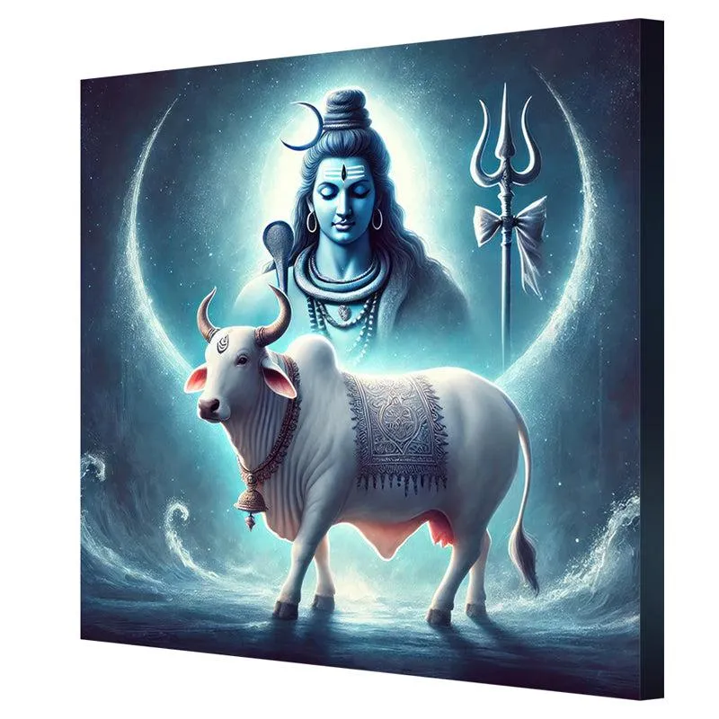 Viswanatha Nandhi Poly Canvas Wall Painting media 5