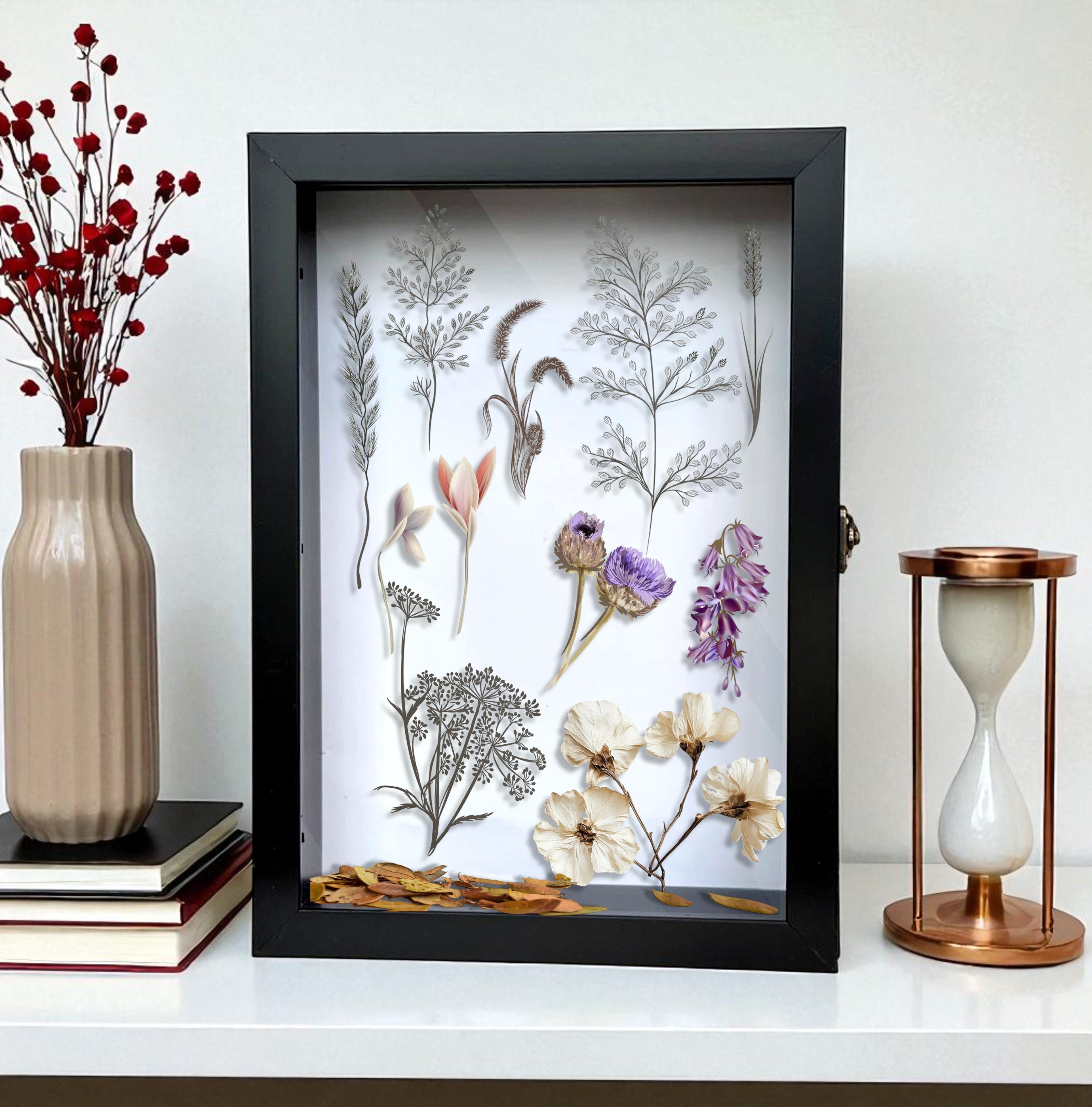 LuxeOutline MDF Shadow Box Photo Frame - Black media 7
