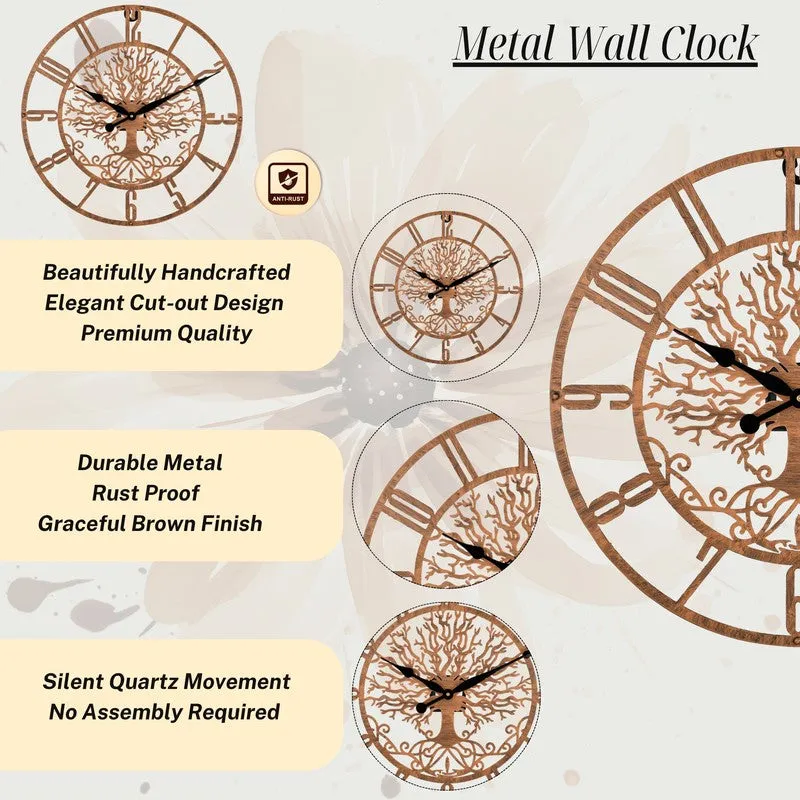 Spring Silent Wall Clock - Bronze media 6