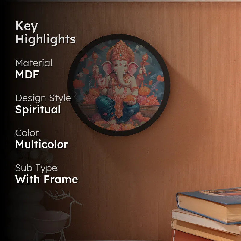 Ganesha Backlit Wall Art media 2