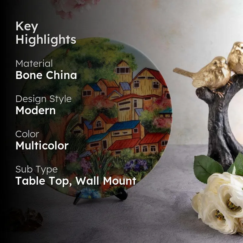 Close-knit Town Decorative Plate media 2