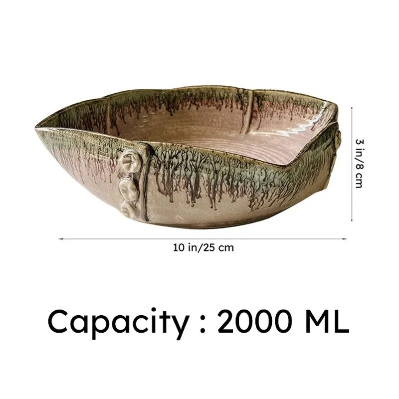 Root & Rim Ceramic Serving Bowl - 2000 mL media 8