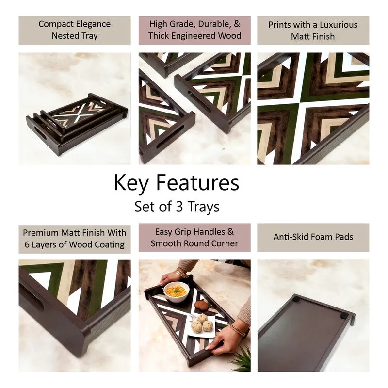 Kyro Wooden Serving Tray - Set Of Three media 4