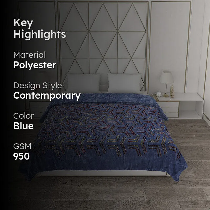 Monte Carlo Mystic Wave Reversible Blanket - 950 GSM media 2