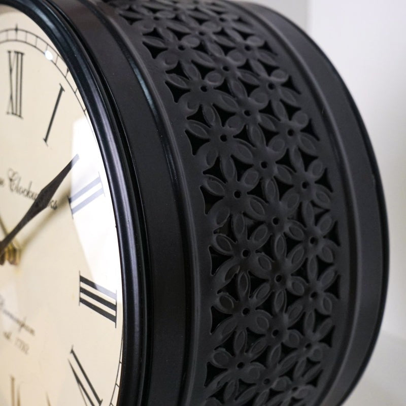 The Black Meridian Decorative Iron Wall Clock media 5