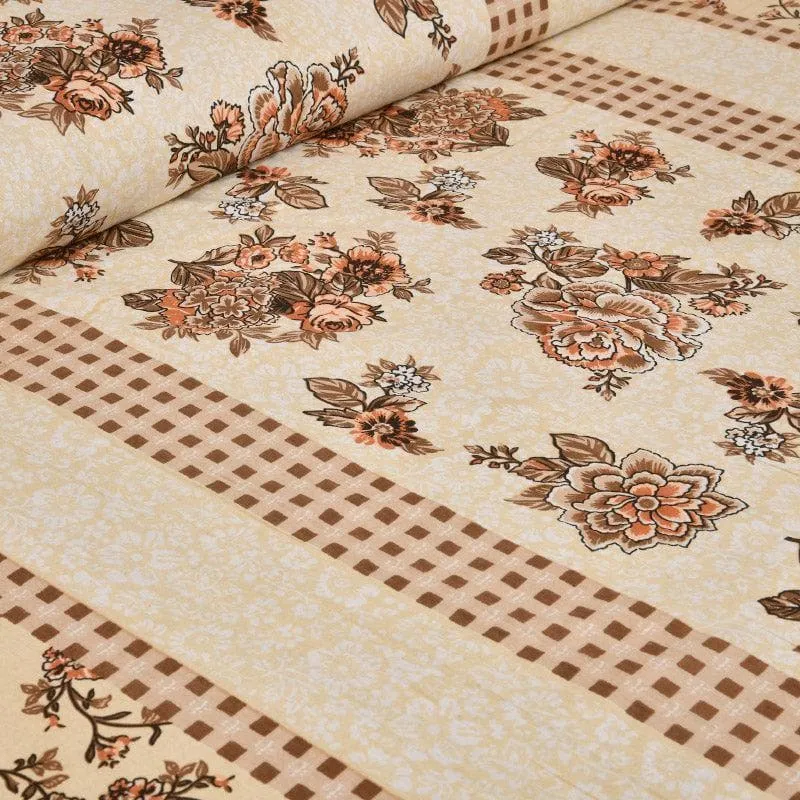 Maharani Mahal Cotton Bedsheet (Yellow) - 160 TC media 3