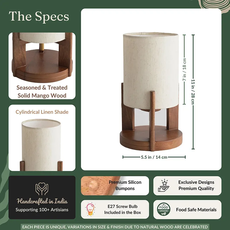 Solvi Wooden Table Lamp - Brown media 9