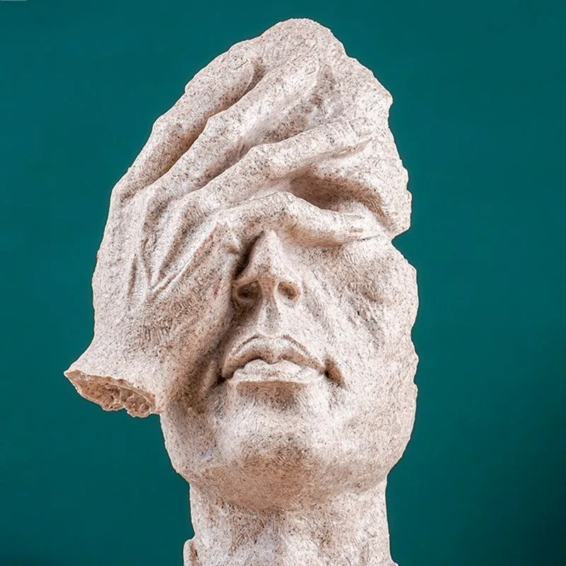 Still Thought Art Figure Showpieces - Beige media 6