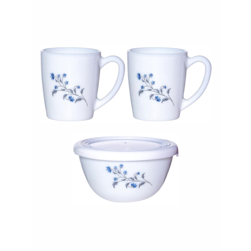 Cello Maleya Floral Tea Snack Set - Three Piece Set media 3