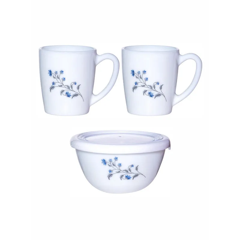 Cello Maleya Floral Tea Snack Set - Three Piece Set media 3
