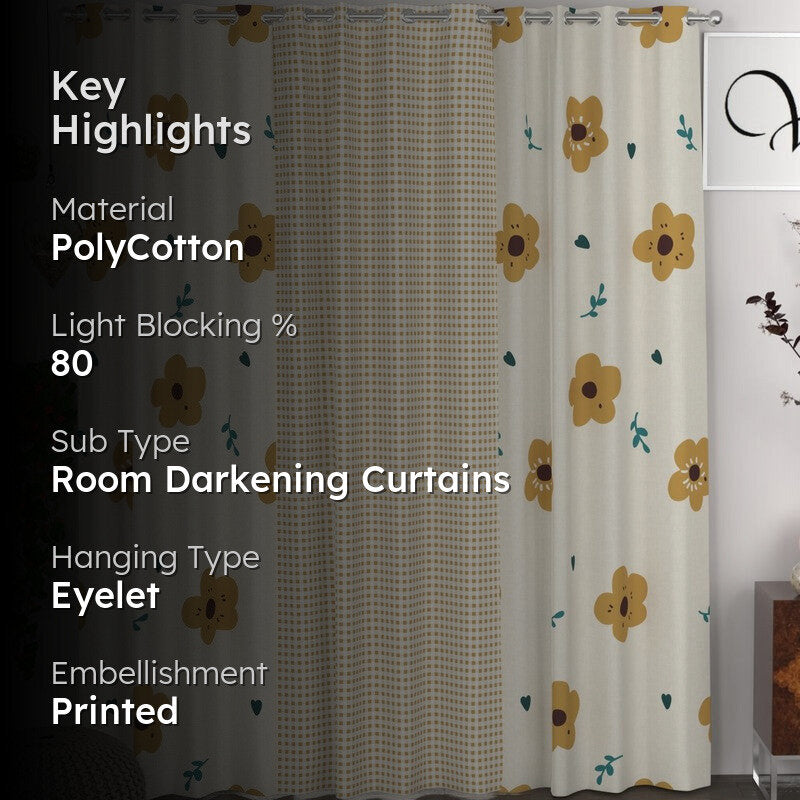 Blossom Radiant Glow Curtains - Set of Three media 2