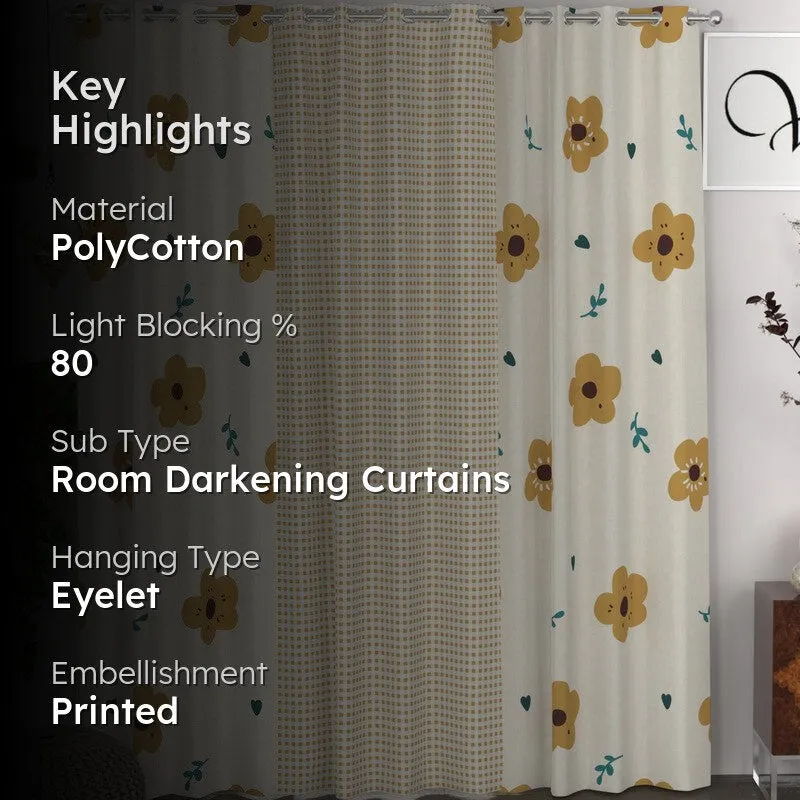Blossom Radiant Glow Curtains - Set of Three media 2