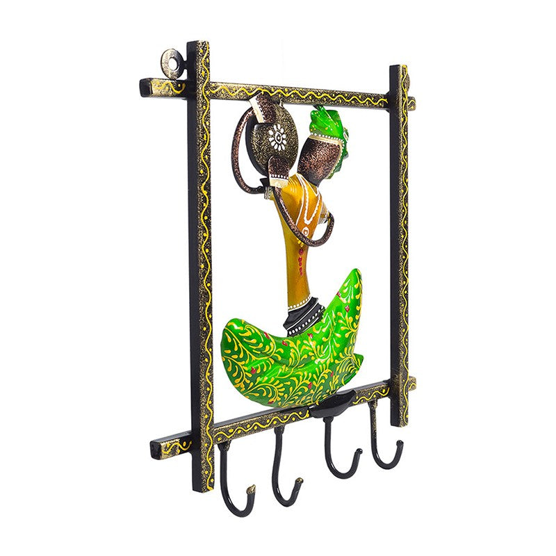 Folk Symphony Handcrafted Key Holder - Green media 5