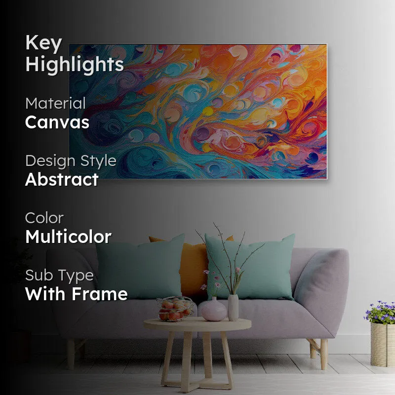 Rainlow Roll Canvas Wall Painting media 2