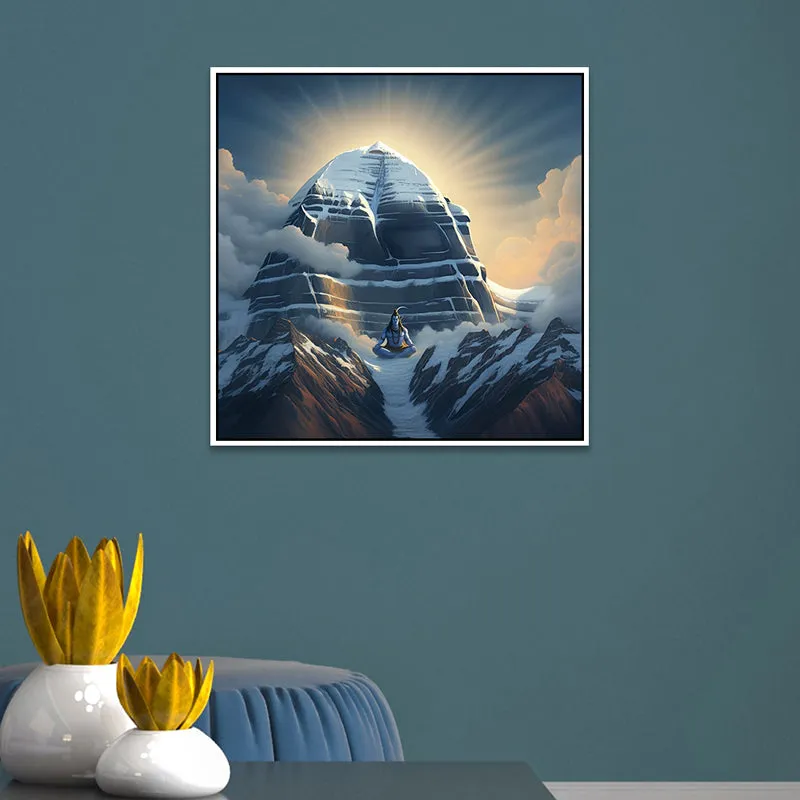 Serenity Of Kailash Wall Art With Frame media 1