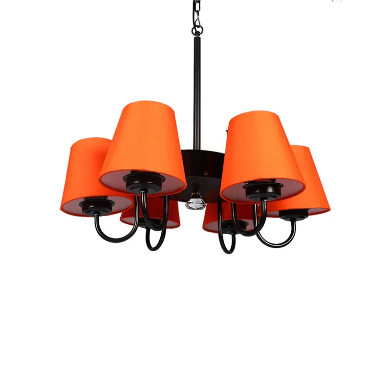 Viya Conical Ceiling Lamp - Orange media 4