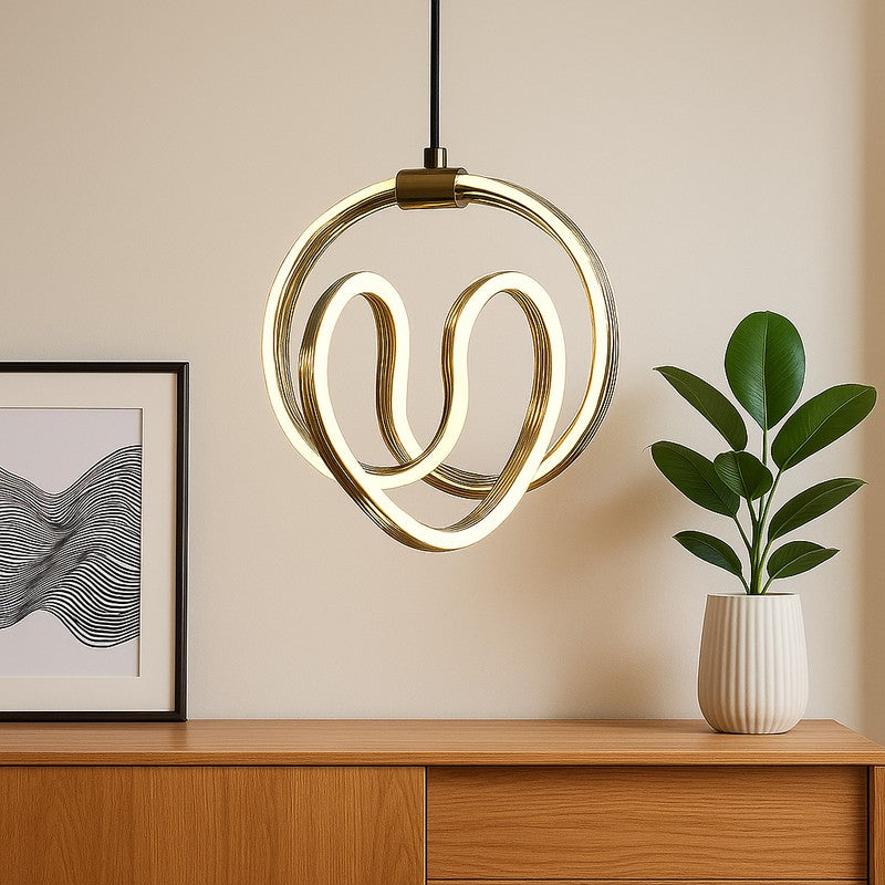 Aurora Loop Metal Ceiling Lamp