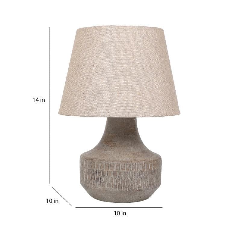 Mishuna Martha Fabric Table Lamp - Beige media 5