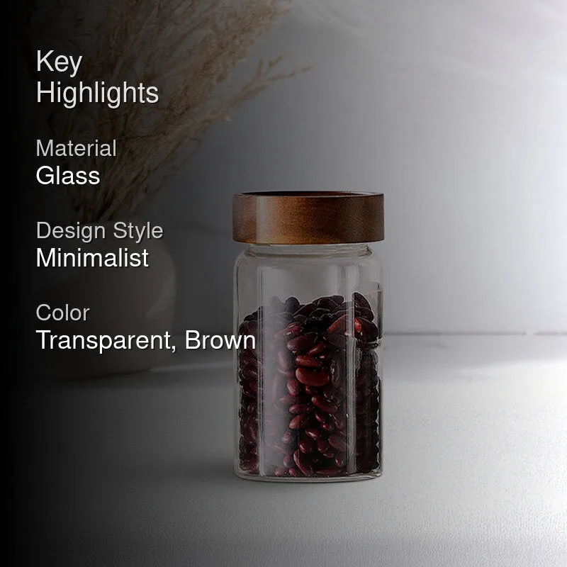 Bergner Crystal Seal Airtight Glass Storage Jar - 550 mL media 2