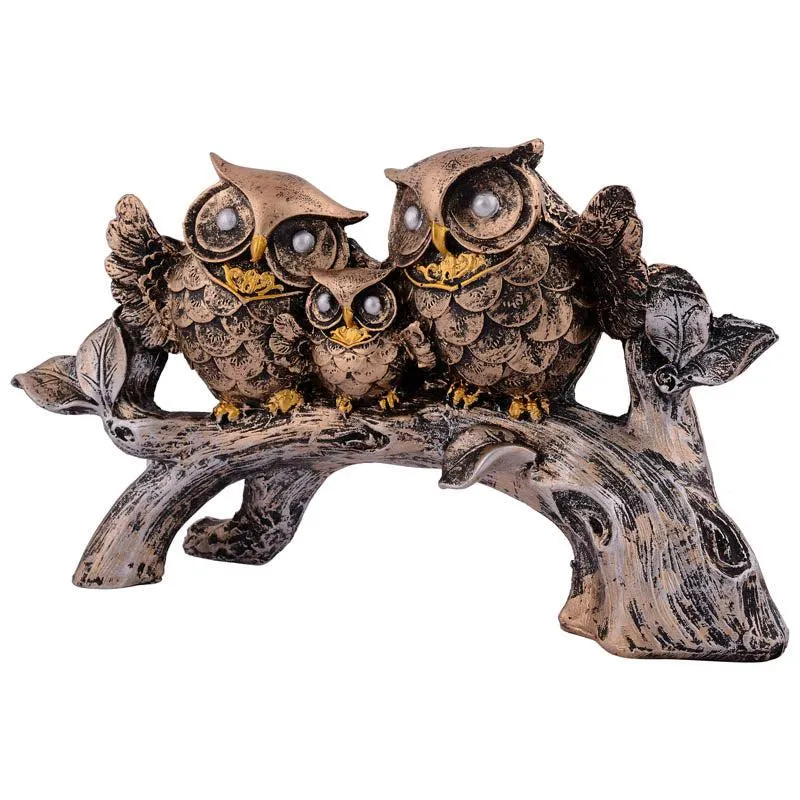 Hoot & Co. Painted Polyresin Show Piece - Copper media 4