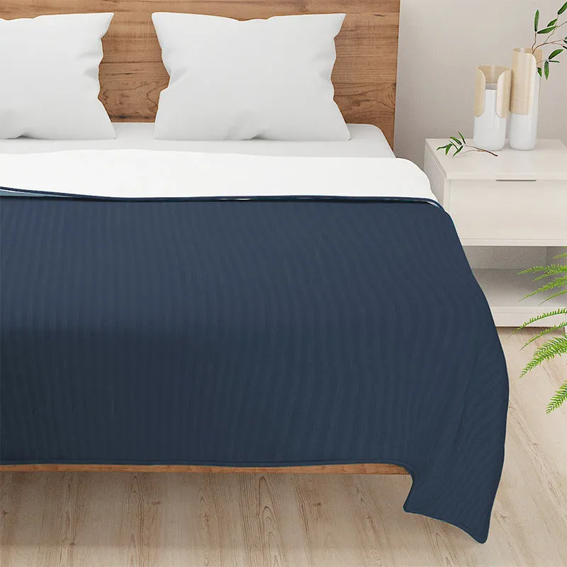Swayam Zinni Solid Cotton Dohar (Black) - 110 GSM media 3
