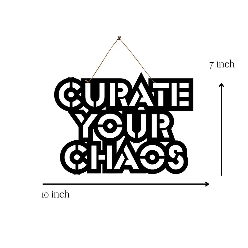 Curate Your Chaos Mild Steel Wall Accent media 5