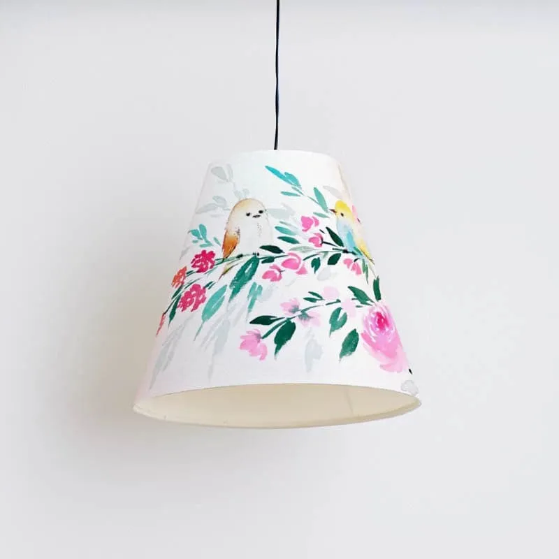 Bloomera Groom Handpainted Fabric Ceiling Lamp media 6