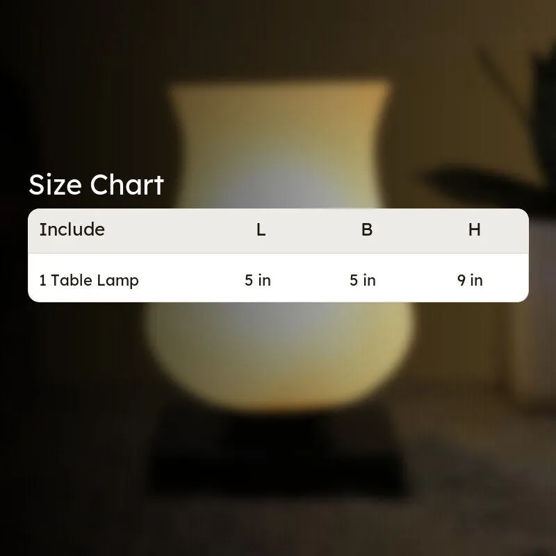 Gleamoray Milky Glass Table Lamp - White media 10