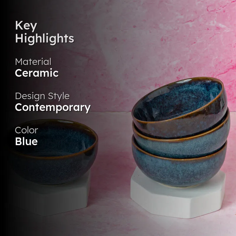 Tarangini Handmade Serving Bowl(160 ML) - Set of Four media 2