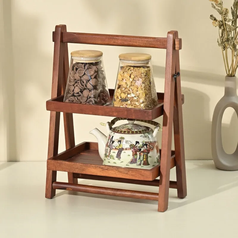 Mojo Wooden Double Decker Organizer media 10