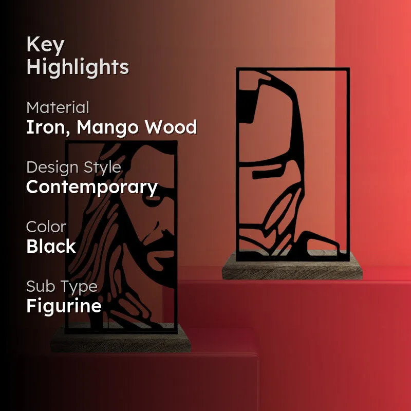 Thor & Iron Man Showpiece - Set Of Two media 2