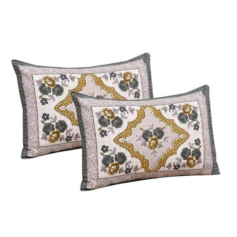 Simayaa Printed Cotton Bedsheet (Brown) - 160 TC media 3