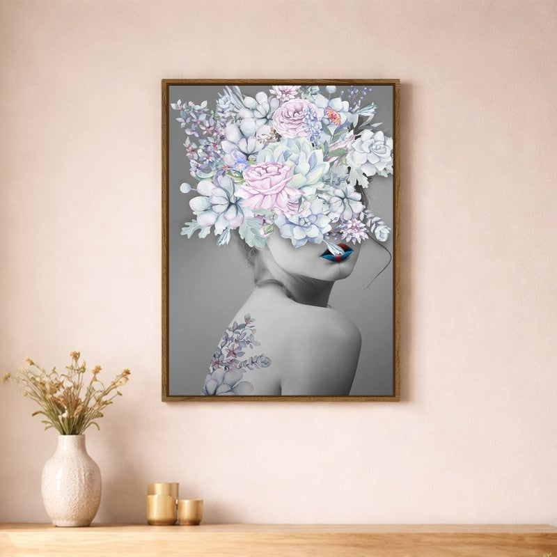 Bloom Diva Canvas Wall Art With Frame