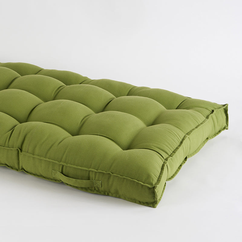 Pawdium Solid Cotton Floor Cushion - Light Green media 3