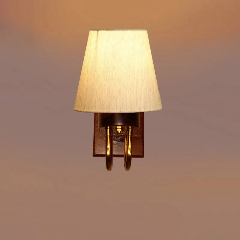 Gilded Arch Decorative Cotton Wall Lamp - Off White media 6