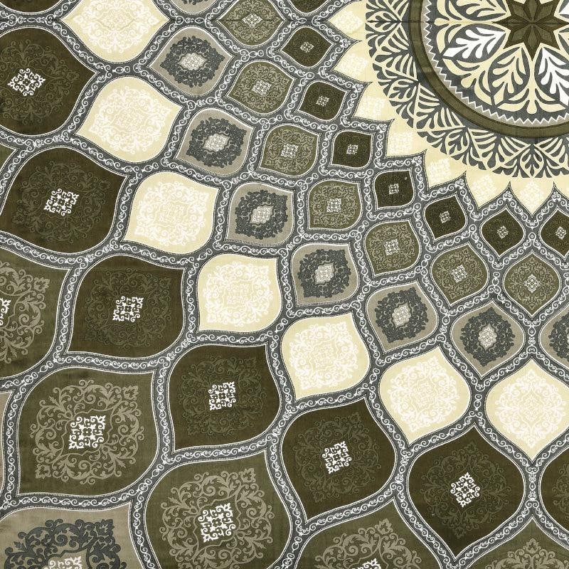 Navaj Mandala Cotton Bedsheet (Green) - 240 TC media 5
