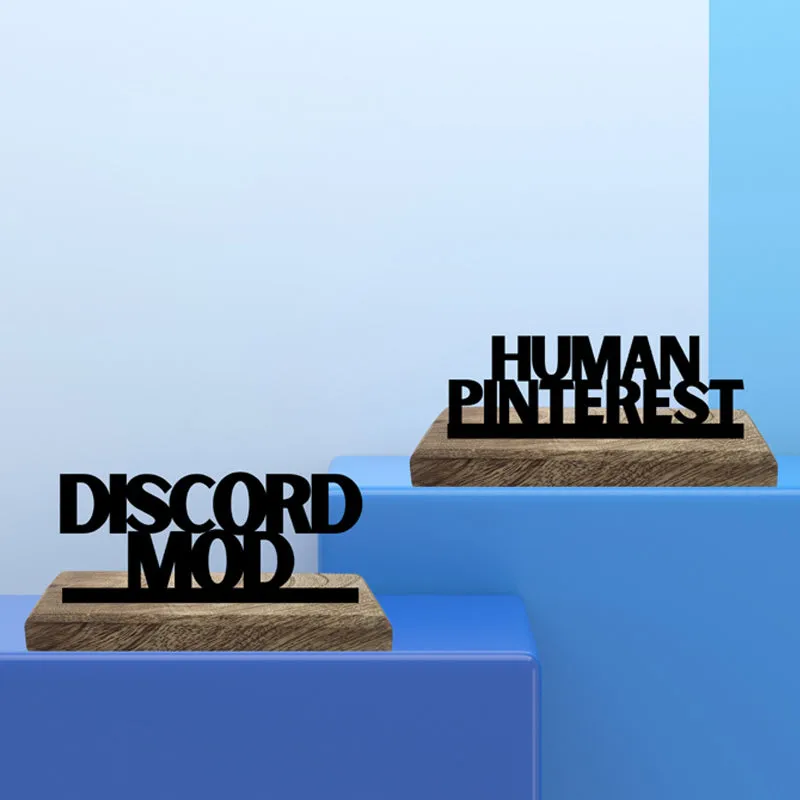 Discord Mod Typography Showpiece - Set Of Two media 3
