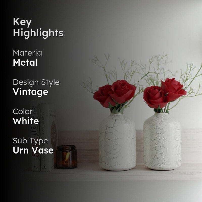 Hosanna Bottle Vase (White) - Set Of Two media 2